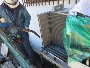 室外機洗浄作業